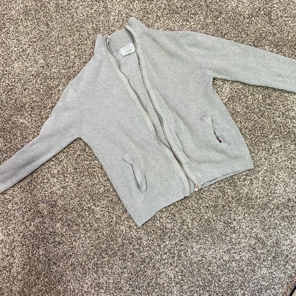 Zara Grey Zip Up